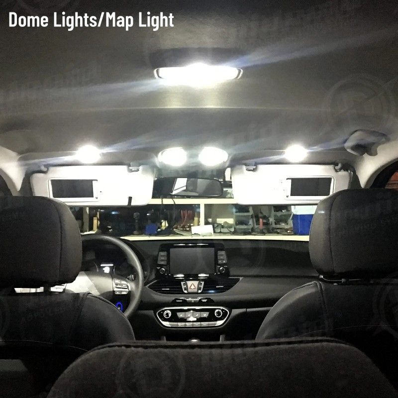 RIDROID 16PCS White Interior LED Lights Package kit For 2010-2021