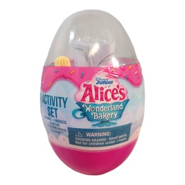 Innovative Designs Alice's Wonderland Bakery Activity Egg Craft Kit Set | Coloring Pages | Stickers | Markers | Crayons, Pink