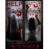 Wohohoho 11 Sheets/202 Pcs Bloody Halloween Decorations Set. 2 Giant