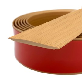 Tintvent Floor Transition Strip, Self-Adhesive Vinyl Flooring Cover Strips, Laminate Floor Flat Divider Strip for Joining Floor Gaps, Carpet Threshold Transition; 2" Wide-Light Brown (10Ft)