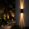 Bofea-Outdoor Waterproof Wall Sconce,Modern Black Wall Sconces