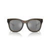 Native Eyewear Women's Tiaga Square Sunglasses, Smokey Quartz/Silver Mirrored Polarized,