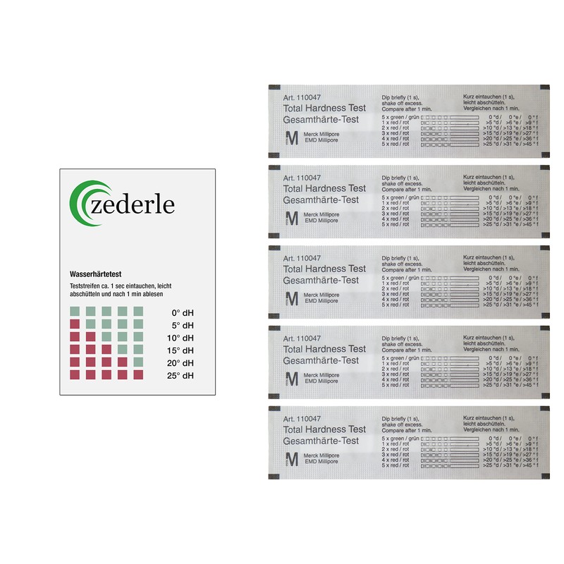 5 WATER Hardness Test Strips Individually Sealed
