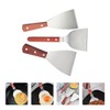 Cabilock 3pcs Stainless Steel Pancake Spatula Set Steak Spatulas Burger