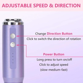 LiQiAMEi Nail Drill and Dremel - 14-in-1 Portable USB-Powered Nail Care Set with 20000RPM Speed for Gel, Dip Powder, Manicure, Pedicure, Shaping & Polishing, in Elegant (Violet)