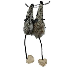 Rosewood Jolly Moggy Silvervine Mice, Cat Toys, Set of 2