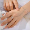 UNIFT Hand Chain Bracelets for Women Set Stainless Steel Adjustable