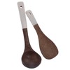 3 Piece Set Wood Utensils Set Wenge Long Handle Spatula