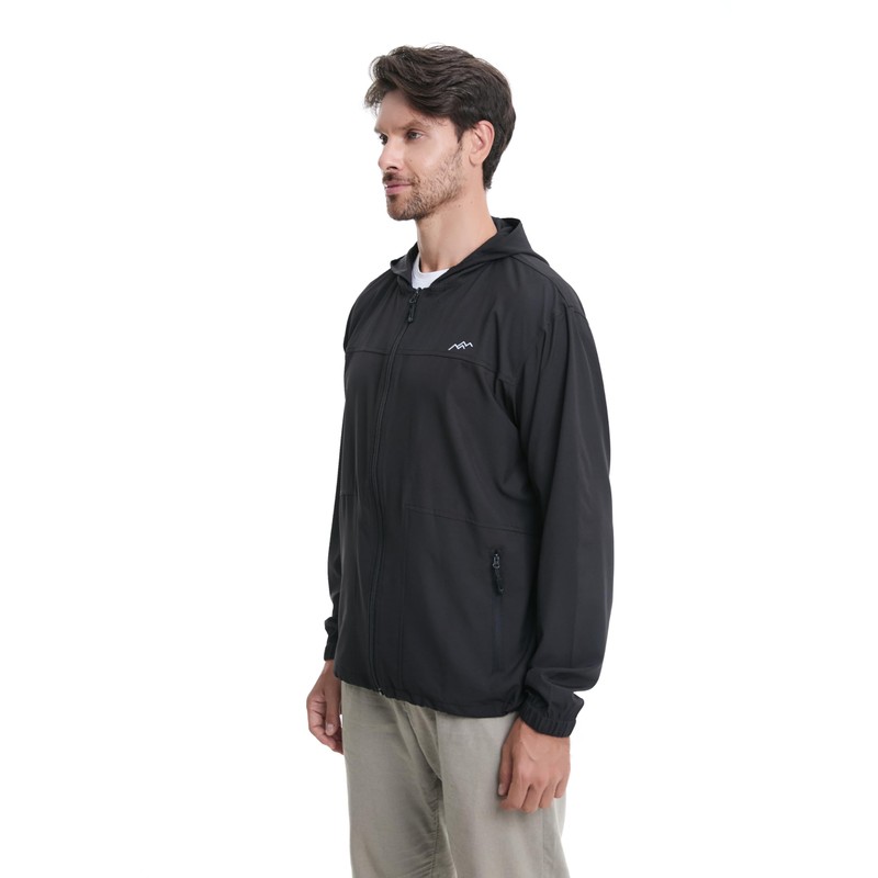 TRAILSIDE SUPPLY CO. Men's Sun Protection Cycling Jacket Lightweight Windbreaker