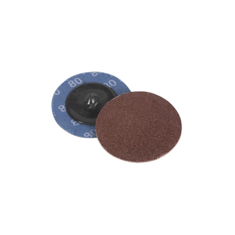 Sealey PTCQC5080 Quick Change Sanding Disc Ø50mm 80Grit Pack of