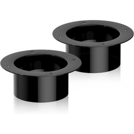 Okryain Exhaust Duct Connector Duct Flange 2-Piece Set Air Inlet Flange 75-150mm Duct Connector Pipe Flange Connector for Ventilation Pipe Joint Ventilation Outlet Duct Hose Piping Parts (Φ150mm)