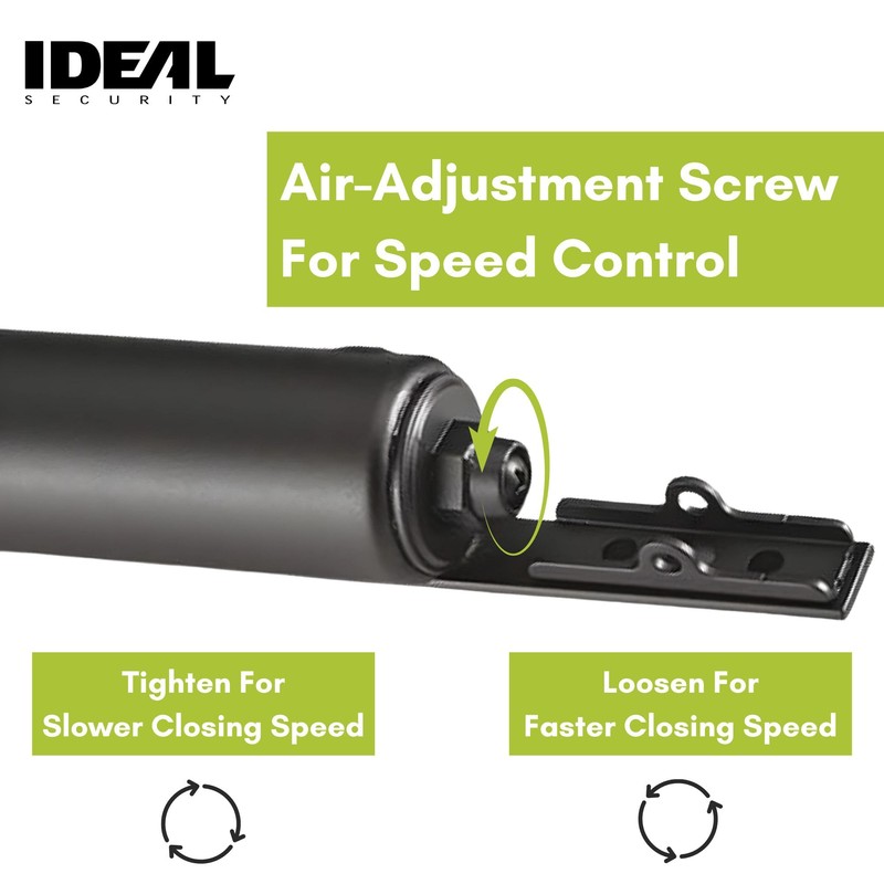 Ideal Security Heavy Screen and Storm Door Closer with Torsion