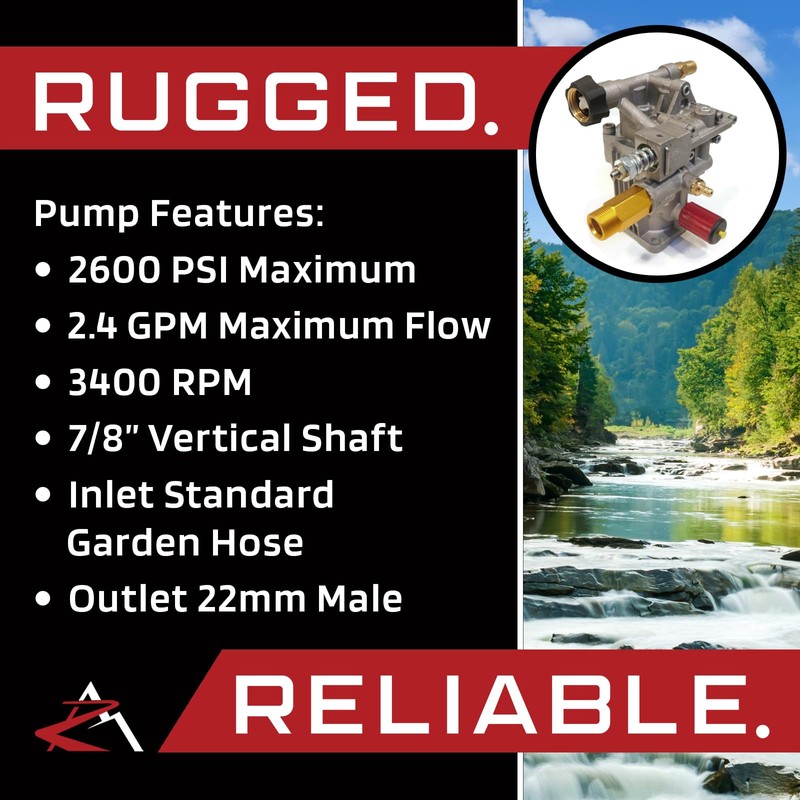 PRESSURE WASHER PUMP Replaces Honda Excell A01801 D28744 A14292 on