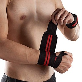 Manta Raya Muñequeras Gym para Levantamiento de Pesas Wrist Wraps Profesionales con lazo para pulgar un par                                           