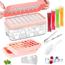 Ice Cube Freezer Tray (Pink)