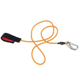 XHIKOWAT Elastic String Boating Kayak Paddle Safety Rod Leash Lightweight Durable Portable for Paddling (Orange),Rowing