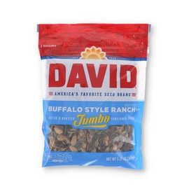 David Jumbo Sunflower Seeds Buffalo Style Ranch 5.25 Ounce Bag (Pack of 12)