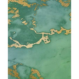 Gilded Gold Composition Notebook - Large Ruled Notebook - 8x10 Lined Notebook (Softcover Journal / Notebook / Diary) (8x10 Lined Softcover Notebook, Band 204)