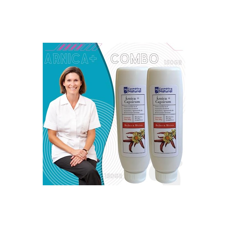Combo Piezas Crema Árnica Capsaicina Neuropatía Diabética Capsicum Fórmula Avanzada