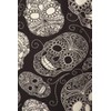 Leggings Depot JGA-S625-S Mustached Skull Print Jogger Pants w/Pockets, Small