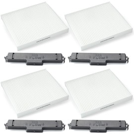 YUXIVCNE 4 Set 68406048AA A/C Cabin Air Filter and Access Door Replacement for Chrysler 200 for Dodge for Ram 1500 2500 3500 4500 5500 Replace 68052292AA 68318365AA 5058693AA