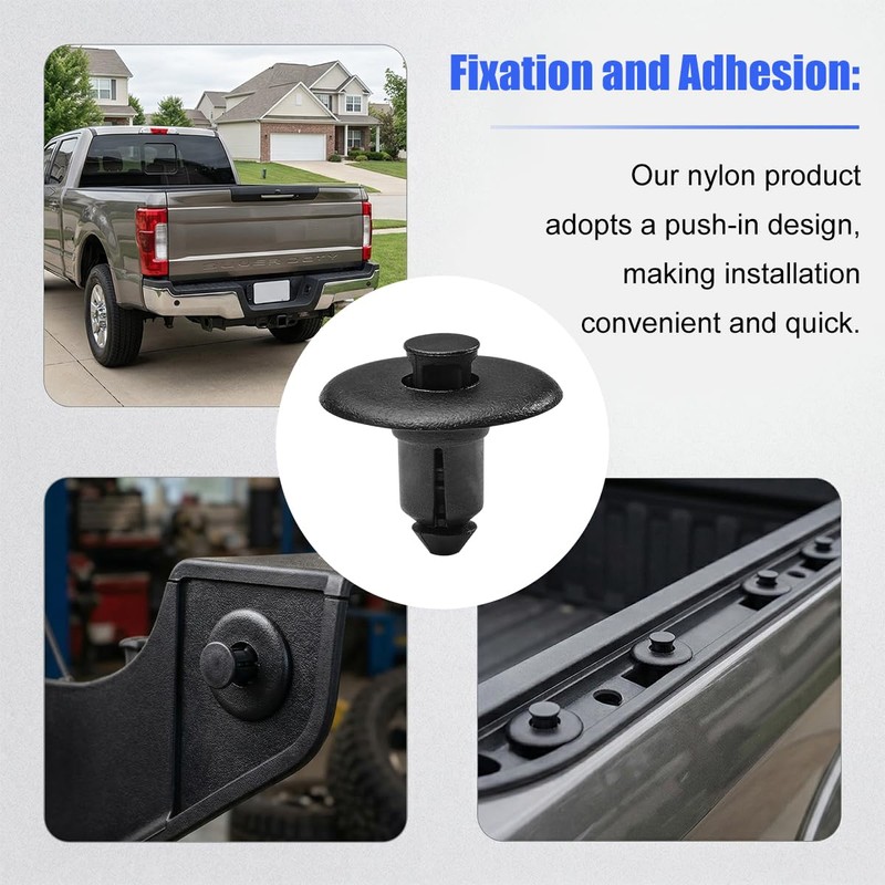10PCS Car Tailgate Molding Cap Spoiler, Vehicle Molding Spoiler Cap
