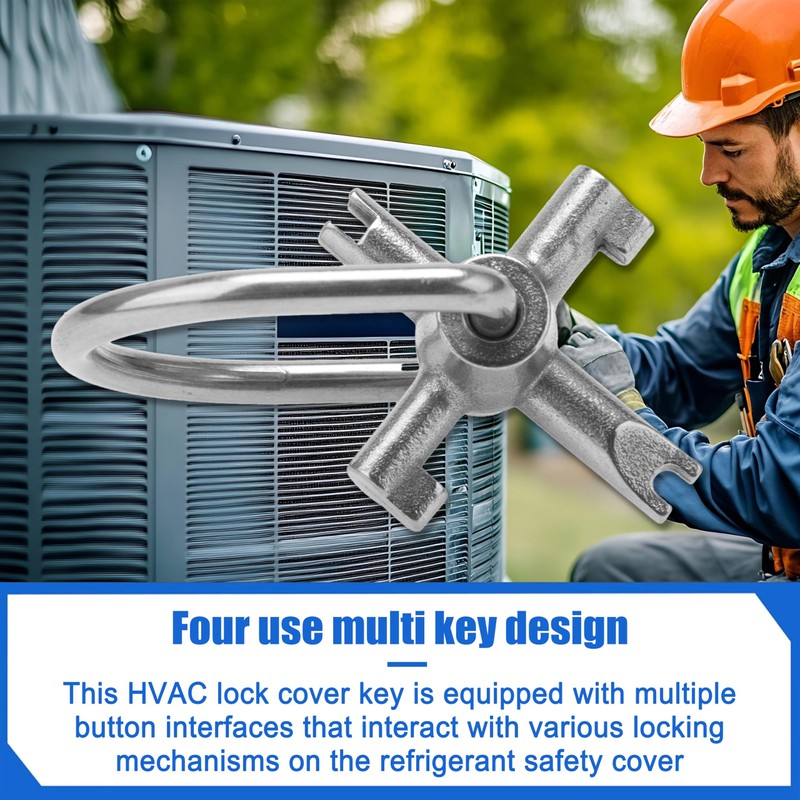 HVAC Tools, Locking Cap Key for 410A and R22 Refrigerants,