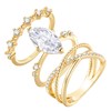 Stackable Gold Rings for Women - 14K Gold Plated Ring