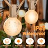 Abeja G40 LED Globe String Lights, 25Ft Outdoor Frosted Patio