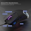 Womier Wired Gaming Mouse,Black RGB Anime Mouse w/Ergonomic Computer 12000DPI/6