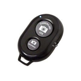 LimoStudio Black Bluetooth Wireless Shutter Remote Control for All Smartphones and Tablets, Android and iOS, AGG2776