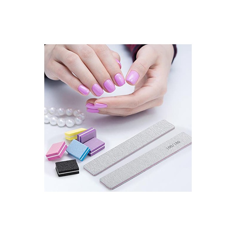 25 limas de uñas para uñas acrílicas y 50 limas