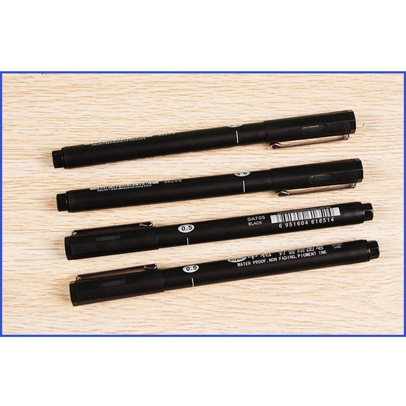 Fine liner Pens 7 Sizes Fineliner Black 0.05 mm -
