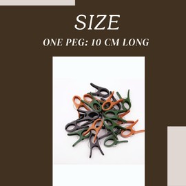 20 Large Camo Pegs Clips Clamps For Den Building, Laundry, Towels, Clothing, Designed For Little Hands Includes Drawstring Bag Red