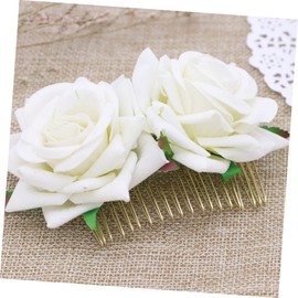 TOVINANNA 3pcs Floral Hair Comb Elegant Floral Hair Accessory for Women Girls Wedding Bridal Party