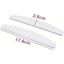 25 PCS 100/180 Grit Double-Sided Nail Files, Manicure Tools, Sandpaper Nail Files for Natural Nails or Gel Nails