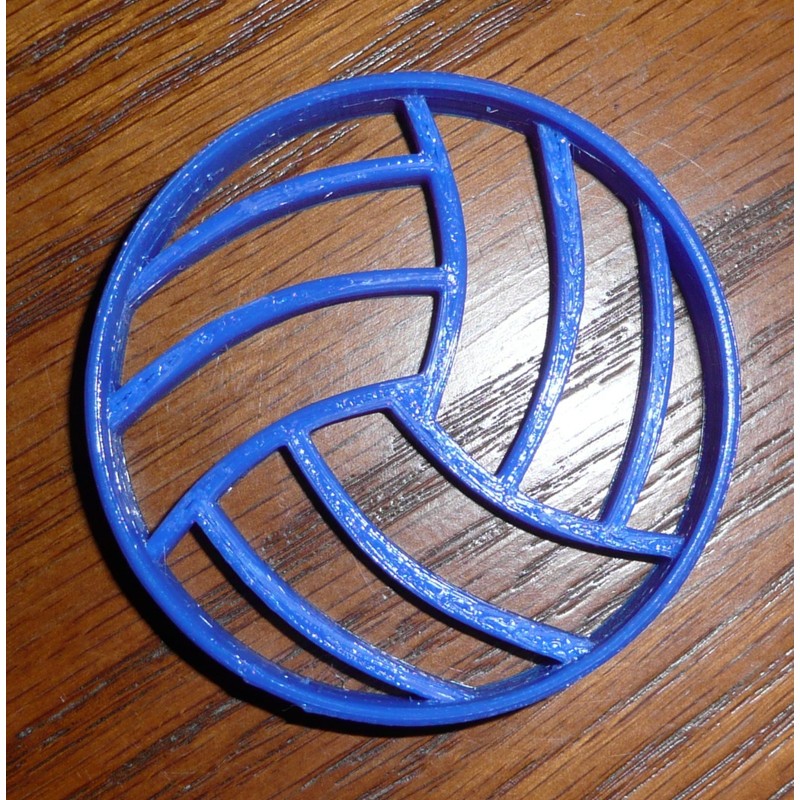 Volleyball sport cookie cutter fondant letter special occasion 3D Printed