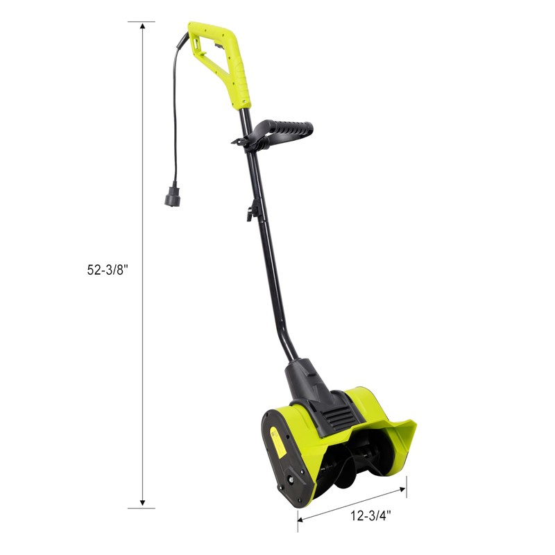 Electric Snow Shovel, 12-Inch Clearing Width, 10-Amp Corded Snow Blower