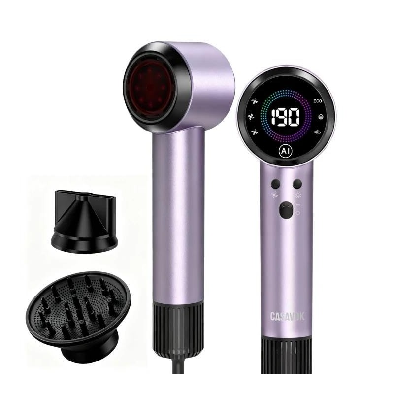Ionic Hair Dryer with Auto-Adjusting Sensor,AI Hair Dryer with Magnetic