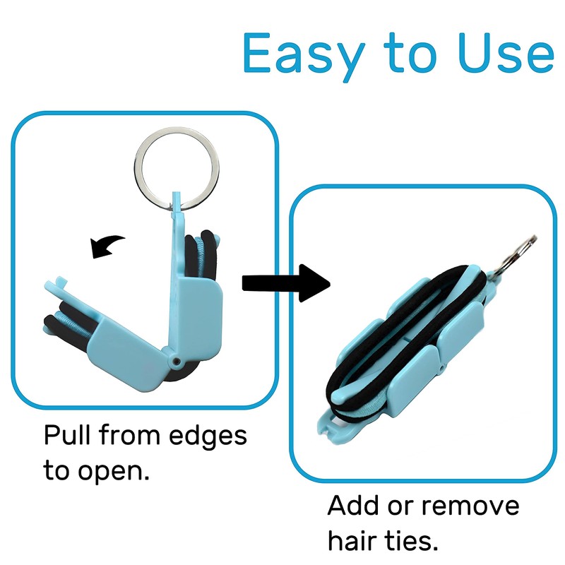 Soporte para corbatas de pelo portátil con juego de 3