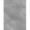 Nice 60” Width White Solid Shaggy Long Pile Faux Fur
