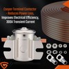 4-Terminals Max 300A Heavy Duty Solenoid Relay Nickel-Plating for Golf