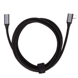 Type C Extension Cord 4K Resolution 10Gbps Good Heat Dissipation Right Angle Type C Extension Cable for Tablets Phone200cm