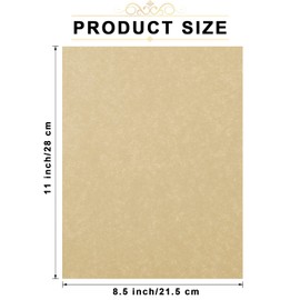 200 Sheets Old Age Parchment Paper 8.5 x 11 Inch Standard Letter Vintage Colored Old Parchment Semblance Double Side Printing Parchment Paper(Dark Beige)