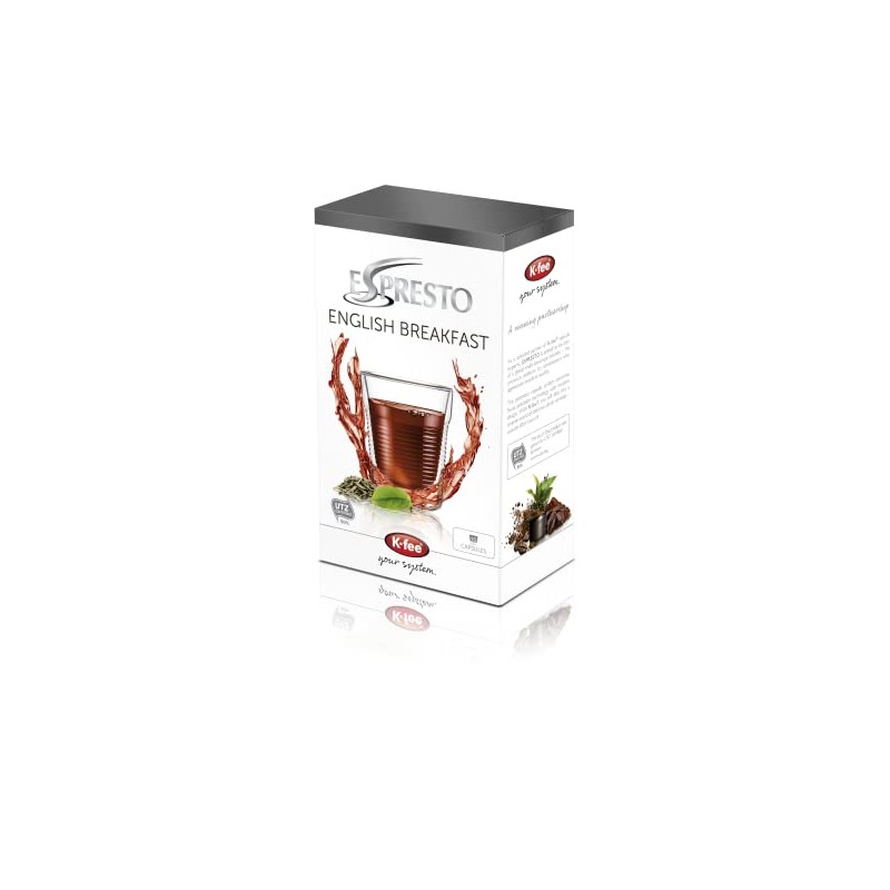 K-Fee Espresto English Breakfast Tea - 6 boxes of 16
