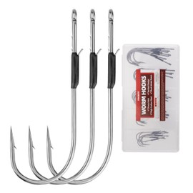 PROBITE Straight Shank Baitholder Hooks – Multi-Size Fishing Hooks for Bass, Trout & Walleye – Anti-Slip Hook Design, Freshwater & Saltwater