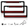 JYMAOYI Set of 2 For Honda Metal Black Metal License