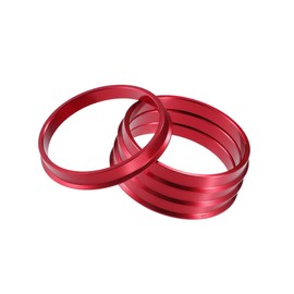 Motoforti Car Hub Centric Rings OD 73.1mm to ID 66.6mm Hub Centric Rings Wheel Bore Center Spacer Aluminum Alloy Red (Set of 4) Long-Lasting