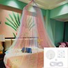 Princess Rainbow Bed Canopy with Stars Glow in The Dark,