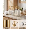 4-Pack ABS Plated Lotion Dispenser Pump Heads, Gold, 28/400 Neck